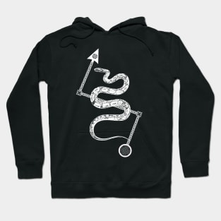 Pictish Serpent with Z Rod Hoodie